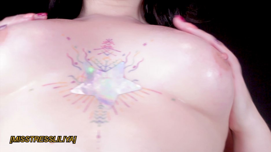 MisstressLiliya - Oily Shiny Titty Glory -Handpicked Jerk-Off Instruction